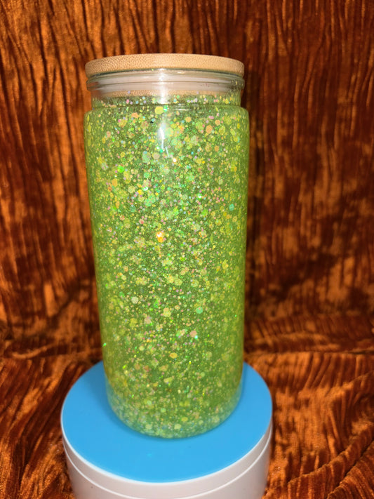 Radioactive UV Green Snowglobe Tumbler